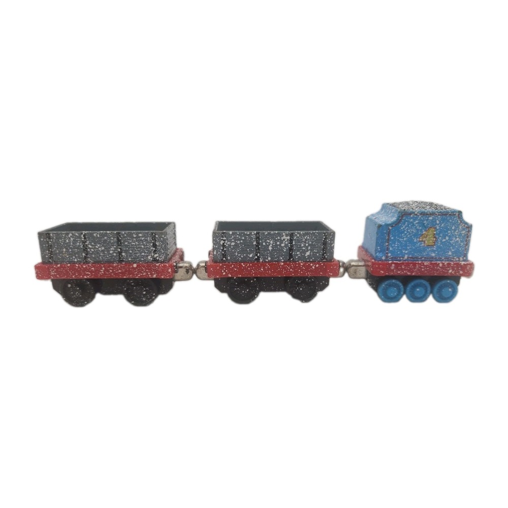 2009 Gordon's Snowy Special Tender & Cargo Box Cars Take 'n Play Metal 3 Pieces